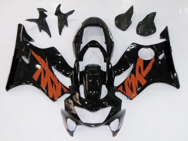99-00 Schwarz Glänzend & Orange CBR600 F4 Motorrad Verkleidung