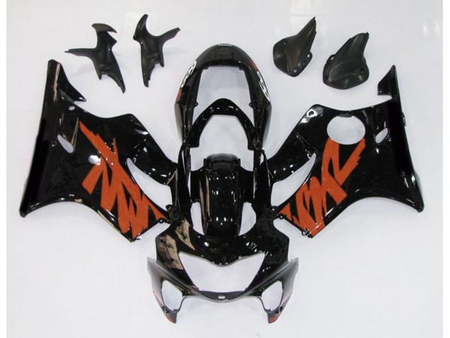 99-00 Schwarz Glänzend & Orange CBR600 F4 Motorrad Verkleidung 99-00 Schwarz Glänzend & Orange CBR600 F4 Motorrad Verkleidung