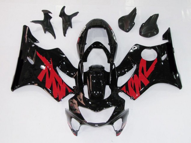 99-00 Schwarz Rot Glänzend Aufkleber CBR600 F4 Motorrad Verkleidung