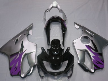 99-00 Silber Glänzend & Lila CBR600 F4 Motorrad Verkleidung