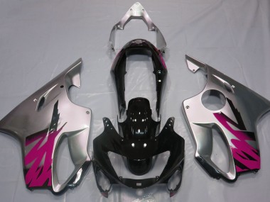99-00 Silber Glänzend & Rosa CBR600 F4 Motorrad Verkleidung